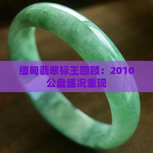 2010翡翠标王