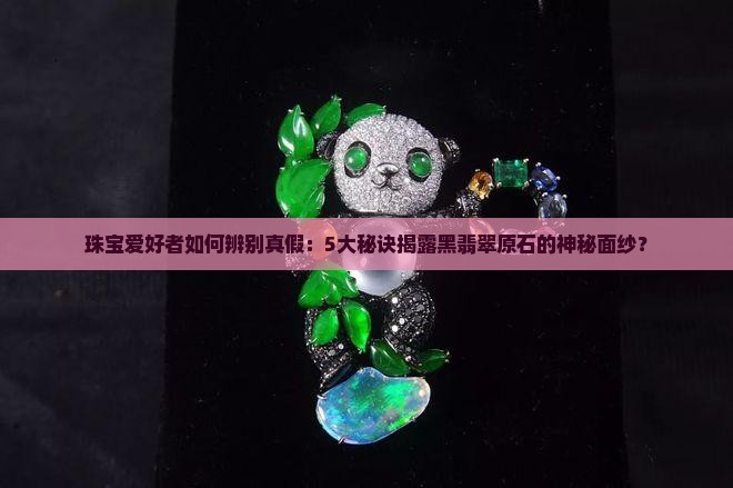 黑翡翠原石