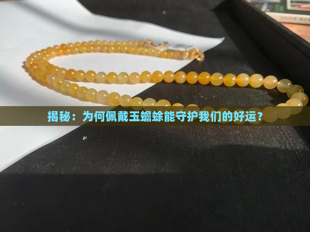 佩戴玉蟾蜍