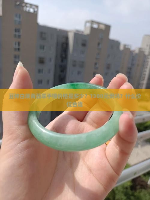 豆种白底青翡翠手镯 豆种白底青翡翠手镯