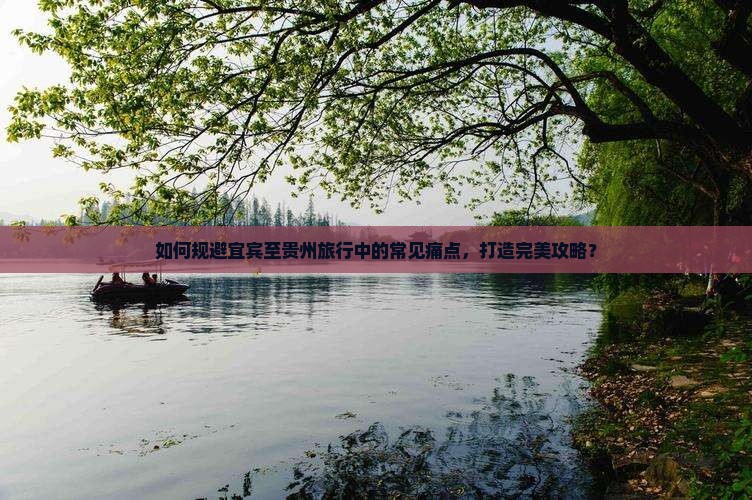 如何规避宜宾至贵州旅行中的常见痛点，打造完美攻略？