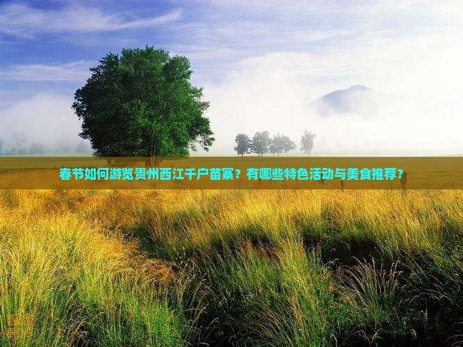 春节如何游览贵州西江千户苗寨？有哪些特色活动与美食推荐？