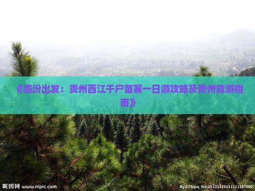 《临汾出发：贵州西江千户苗寨一日游攻略及贵州旅游指南》