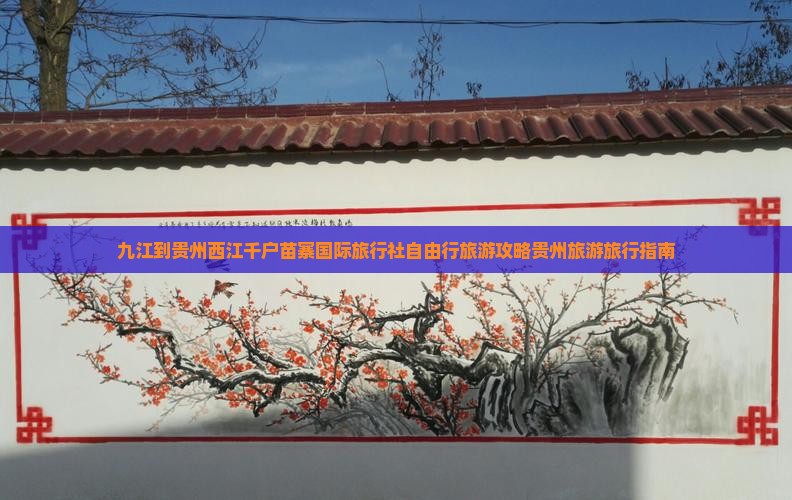 九江到贵州西江千户苗寨国际旅行社自由行旅游攻略贵州旅游旅行指南