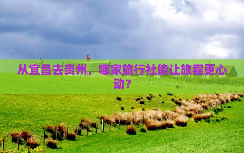 从宜昌去贵州，哪家旅行社能让旅程更心动？