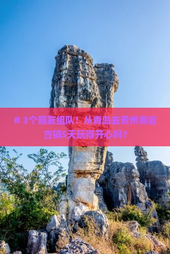 青岛到贵州青岩古镇五日游
