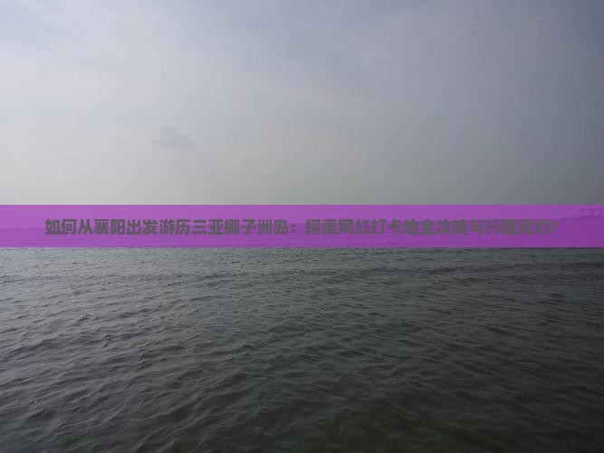 襄阳前往三亚椰子洲岛旅游网红地点