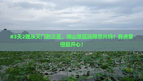 天门前往三亚南山文化旅游区四日游