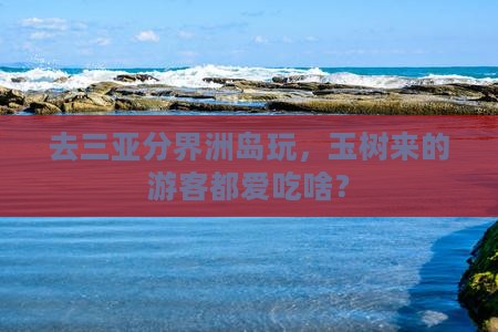 玉树去三亚分界洲岛旅游小吃