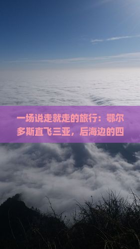 鄂尔多斯出发三亚后海四日游