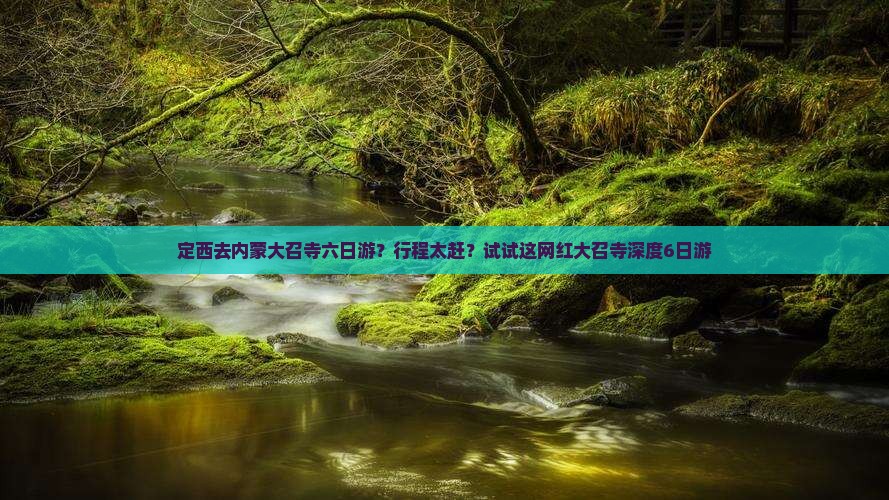 定西去内蒙大召寺六日游？行程太赶？试试这网红大召寺深度6日游