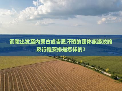 铜陵出发至内蒙古成吉思汗陵的团体旅游攻略及行程安排是怎样的？