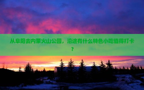 从阜阳去内蒙火山公园，沿途有什么特色小吃值得打卡？