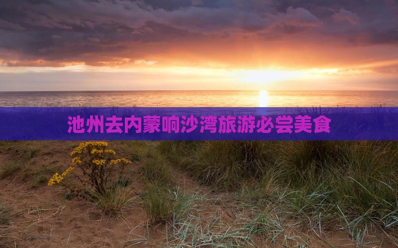 池州去内蒙响沙湾旅游小吃