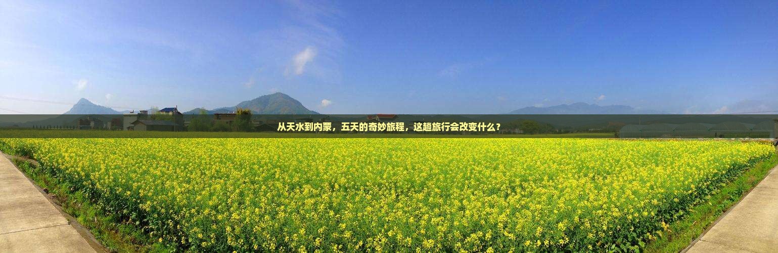 天水去内蒙五日游