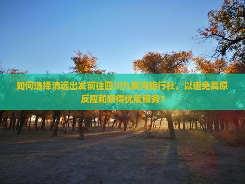 如何选择清远出发前往四川九寨沟旅行社，以避免高原反应和获得优质服务？
