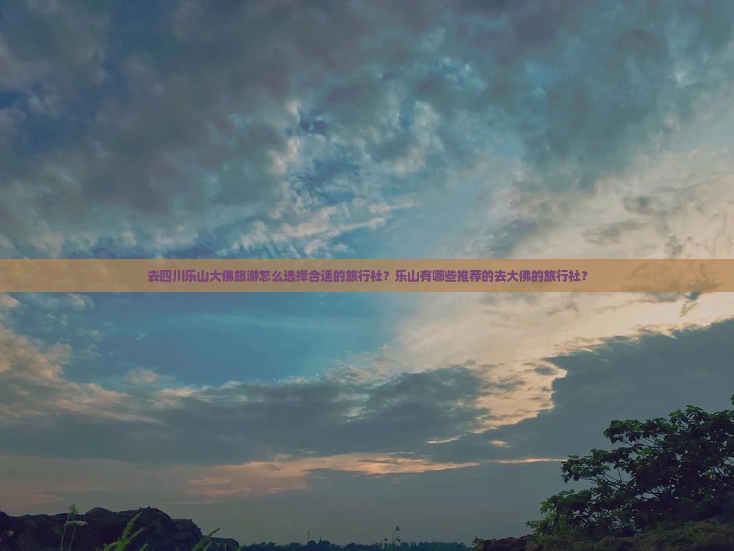去四川乐山大佛旅游怎么选择合适的旅行社？乐山有哪些推荐的去大佛的旅行社？