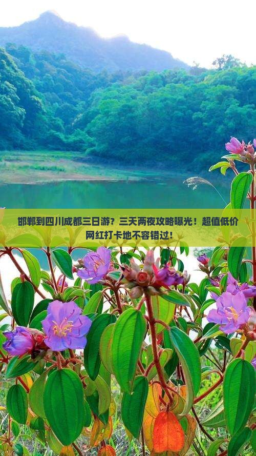 邯郸到四川成都三日游？三天两夜攻略曝光！超值低价+网红打卡地不容错过！