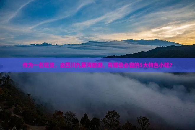 作为一名吃货，去四川九寨沟旅游，有哪些必尝的5大特色小吃？