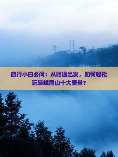旅行小白必问：从昭通出发，如何轻松玩转峨眉山十大美景？