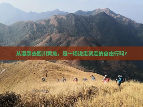 从酒泉去四川黄龙，是一场说走就走的自由行吗？