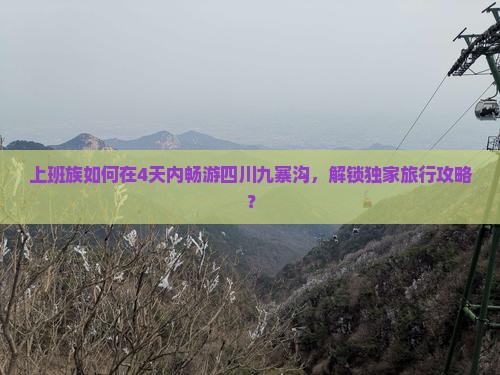 上班族如何在4天内畅游四川九寨沟，解锁独家旅行攻略？