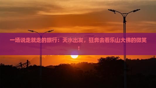 天水去四川乐山大佛一日
