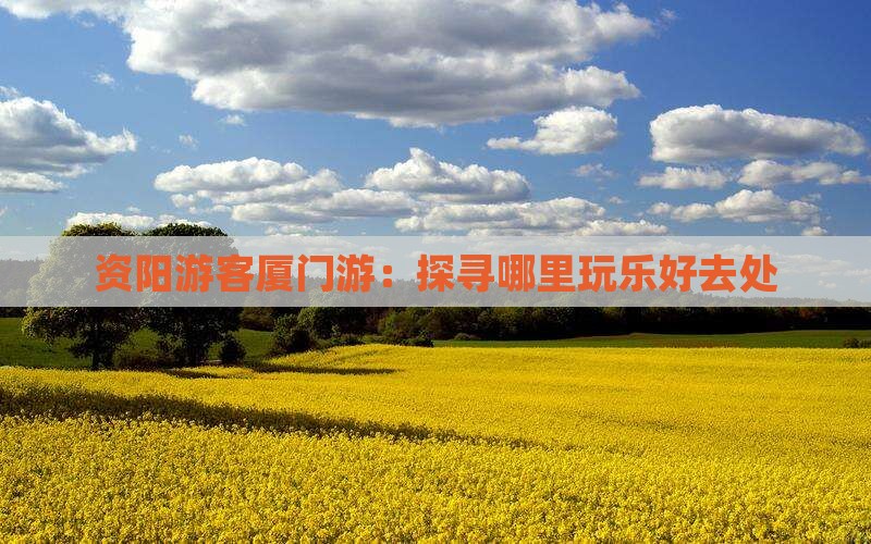 资阳游客厦门游:探寻哪里玩乐好去处 资阳游客厦门游:探寻哪里玩乐好去处