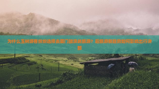 为什么玉树游客纷纷选择去厦门鼓浪屿旅游？后旅游新趋势如何影响出行决部