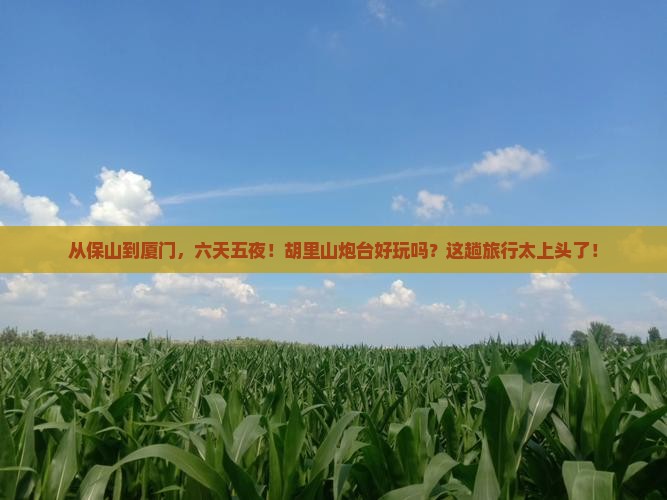 保山去厦门胡里山炮台六日游