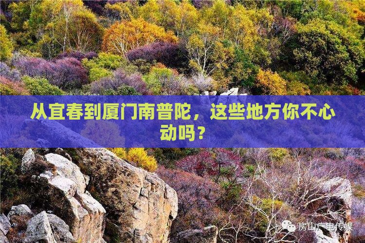 宜春到厦门南普陀必去地