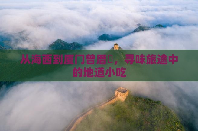 海西到厦门曾厝埯旅游小吃