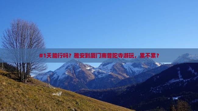 雅安到厦门南普陀一日