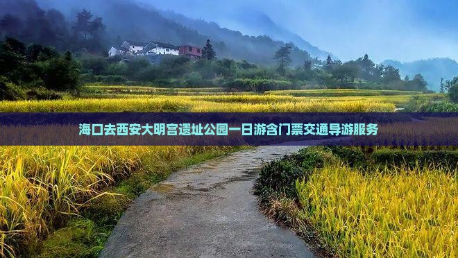 海口去西安大明宫遗址公园一日游含门票交通导游服务