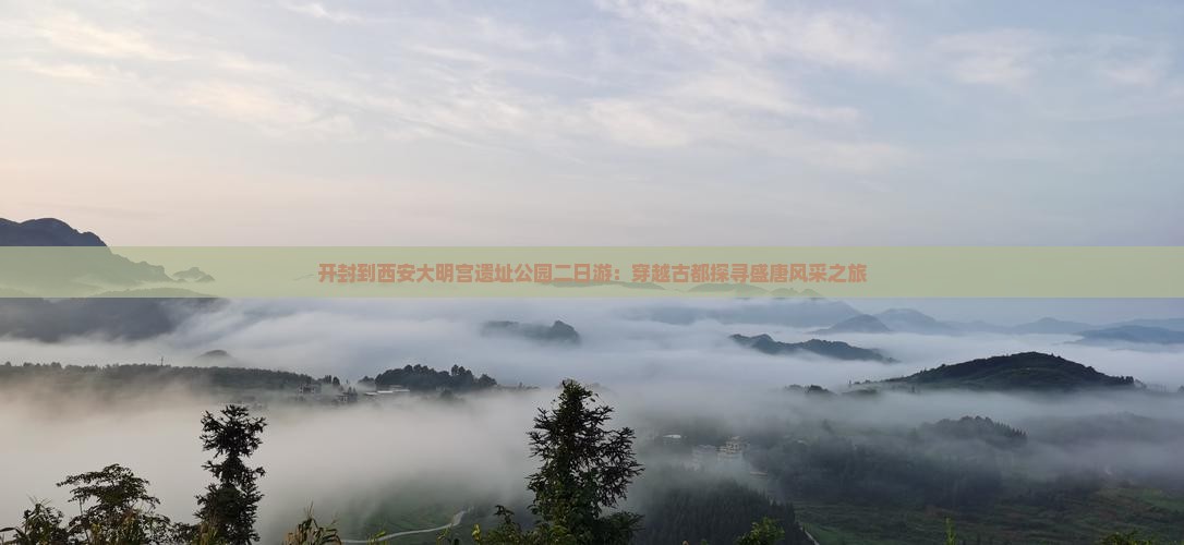 开封到西安大明宫遗址公园二日游：穿越古都探寻盛唐风采之旅