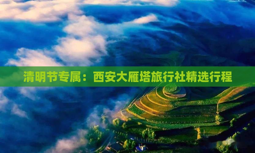 清明节专属：西安大雁塔旅行社精选行程