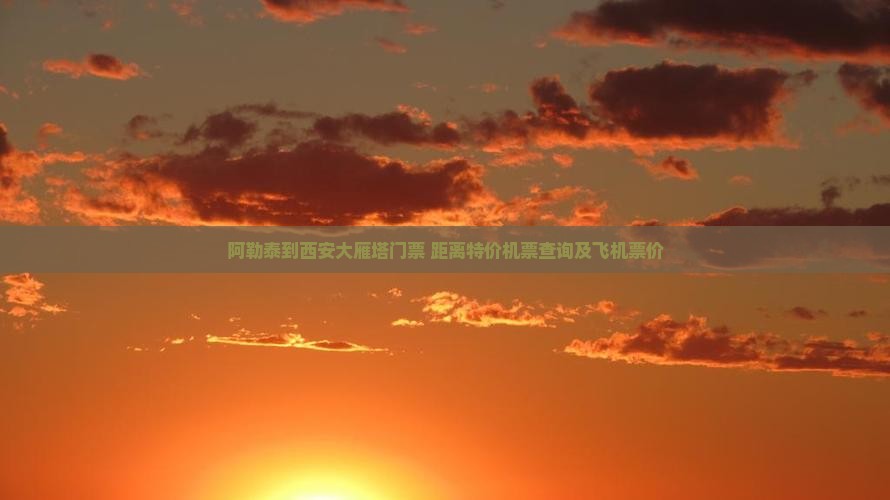 阿勒泰到西安大雁塔门票+距离特价机票查询及飞机票价
