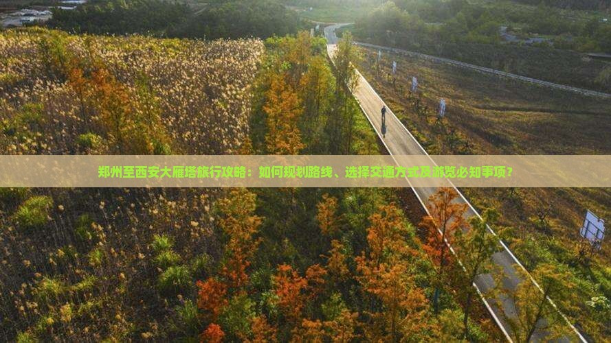 郑州至西安大雁塔旅行攻略：如何规划路线、选择交通方式及游览必知事项？