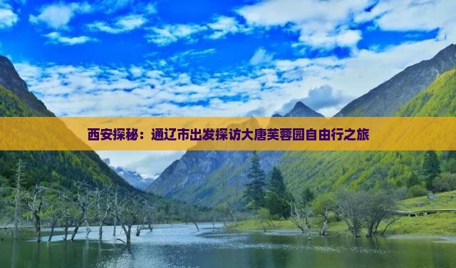 西安探秘：通辽市出发探访大唐芙蓉园自由行之旅