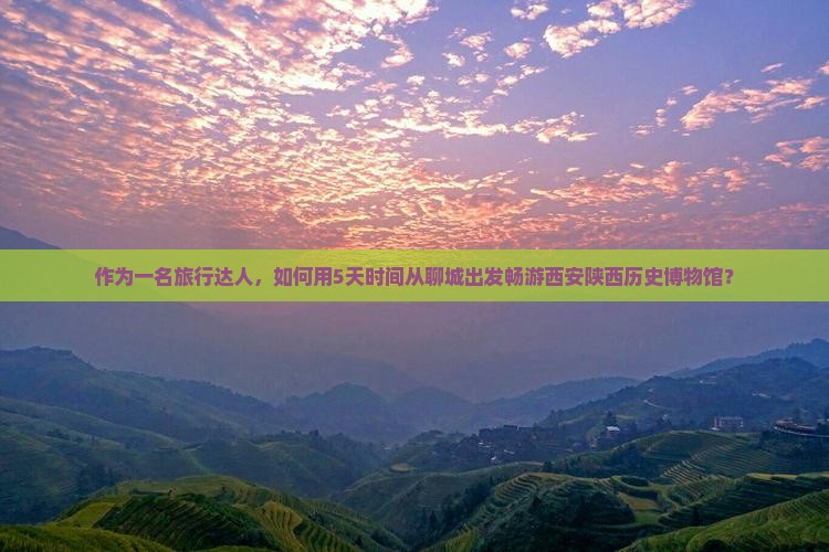 作为一名旅行达人，如何用5天时间从聊城出发畅游西安陕西历史博物馆？