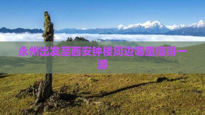 永州出发至西安钟楼周边哪里值得一游
