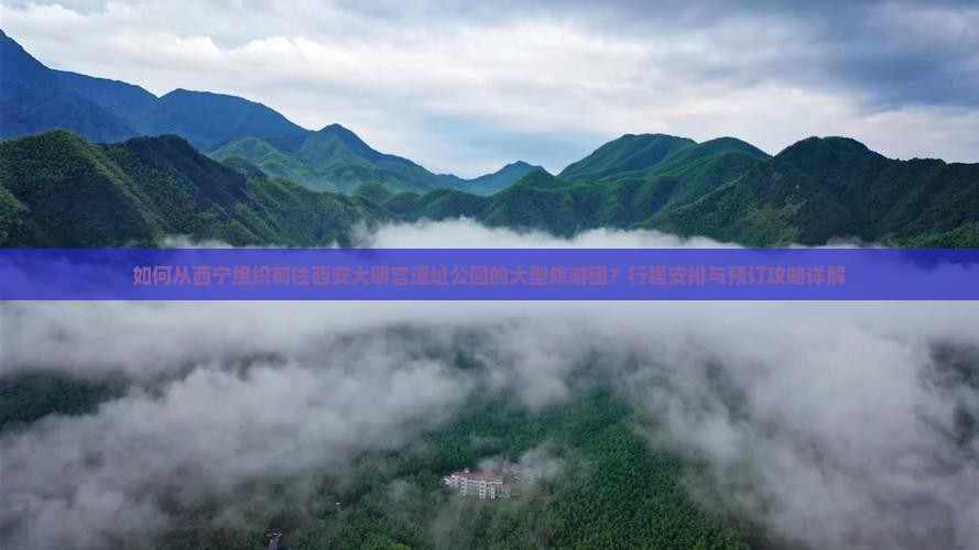 如何从西宁组织前往西安大明宫遗址公园的大型旅游团？行程安排与预订攻略详解
