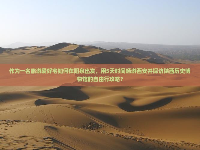 作为一名旅游爱好宅如何在阳泉出发，用5天时间畅游西安并探访陕西历史博物馆的自由行攻略？