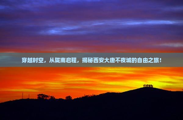 陇南到西安大唐不夜城自由团