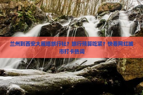 兰州到西安大雁塔旅行社