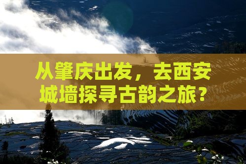 肇庆到西安城墙攻略