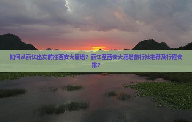 丽江去西安大雁塔旅行社