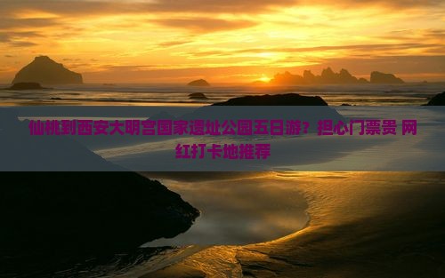 仙桃去西安大明宫国家遗址公园五日游