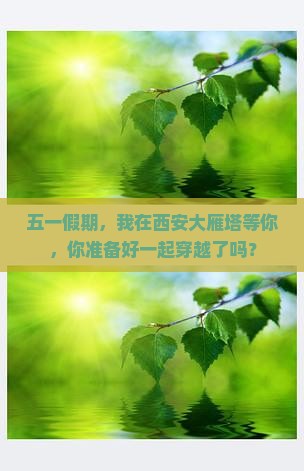 劳动节去西安大雁塔自由行
