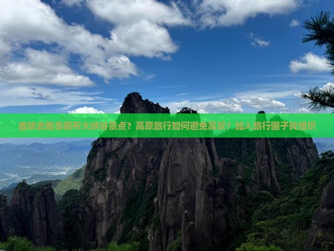 曲靖去雅鲁藏布大峡谷景点？高原旅行如何避免高反？加入旅行圈子找组织